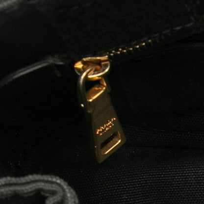 Prada Canapa Mini Handbag Shoulder Bag 2WAY Black Canvas Women Prada