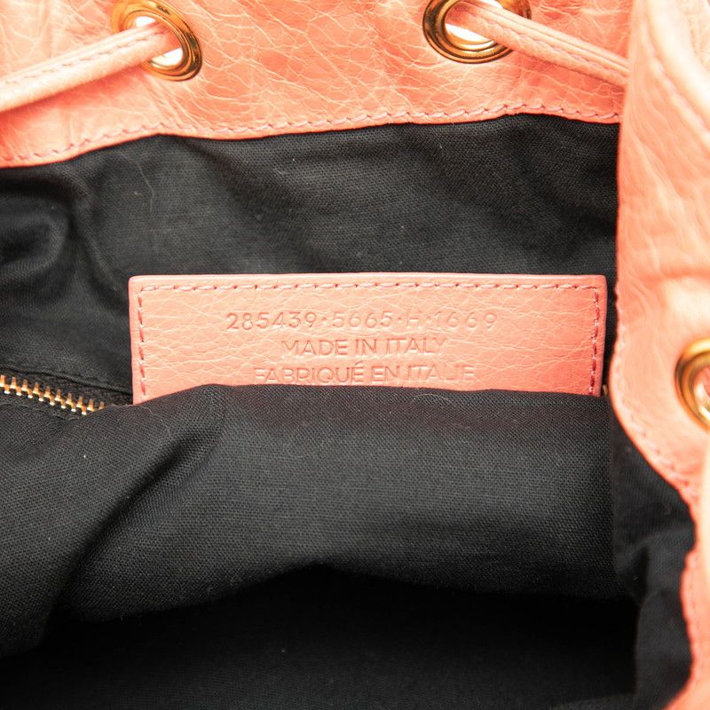 Balenciaga Giant Mini Pom Handbag Shoulder Bag 2WAY 285439 Pink Leather Women