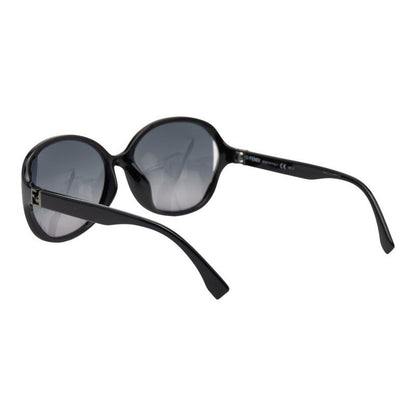 Fendi FF Logo Sunglasses Wellington Gradient Lens Ff0032 F S Black Plastic