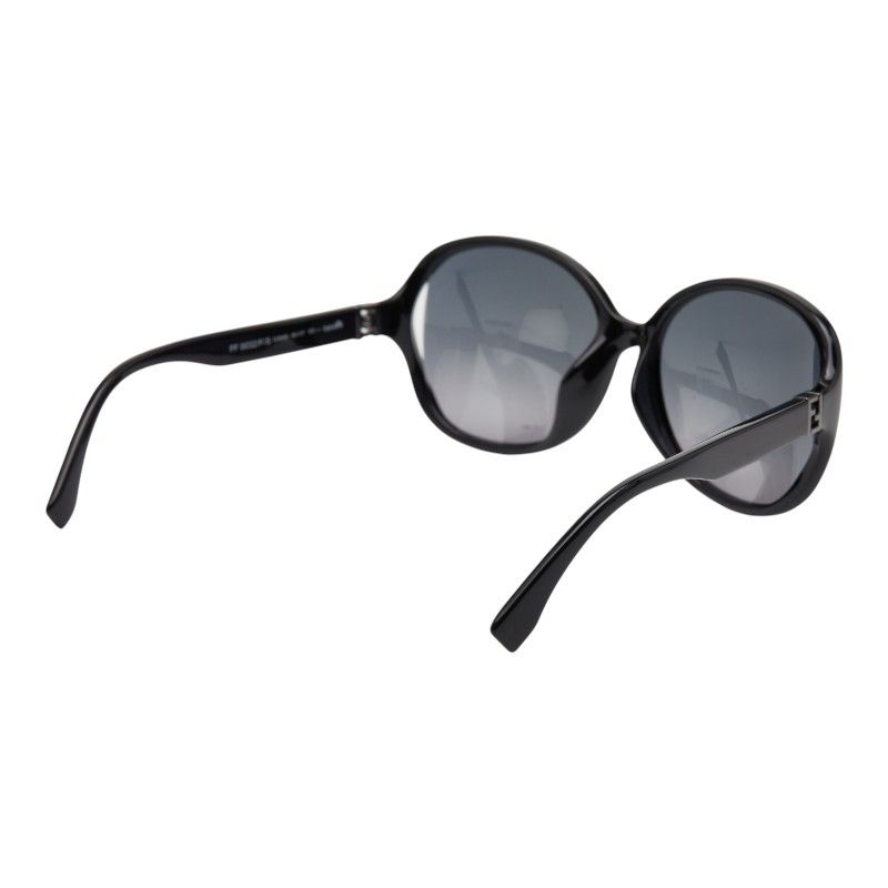 Fendi FF Logo Sunglasses Wellington Gradient Lens Ff0032 F S Black Plastic