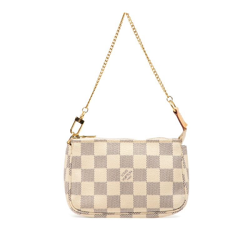 Louis Vuitton Damier Azure Mini Pochette Accessoire Accessory Pouch Handbag
