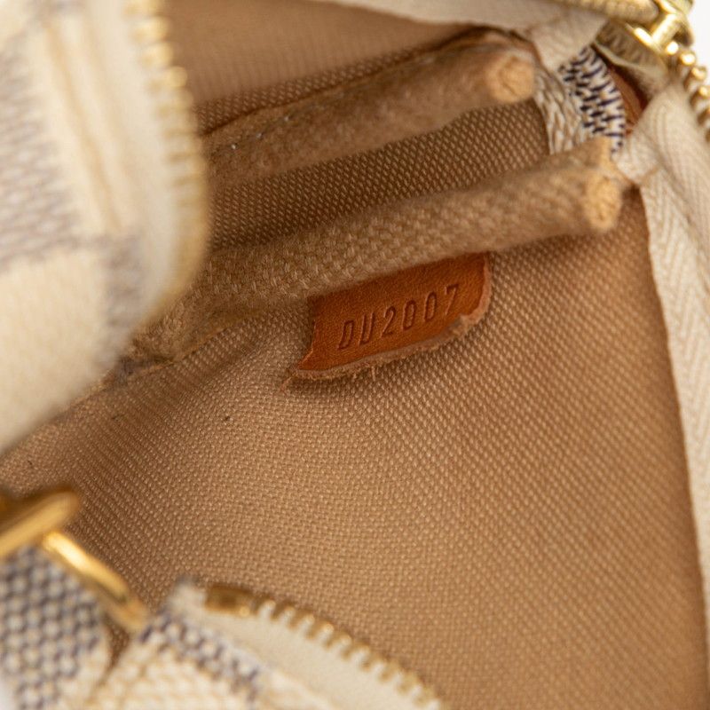 Louis Vuitton Damier Azure Mini Pochette Accessoire Accessory Pouch Handbag