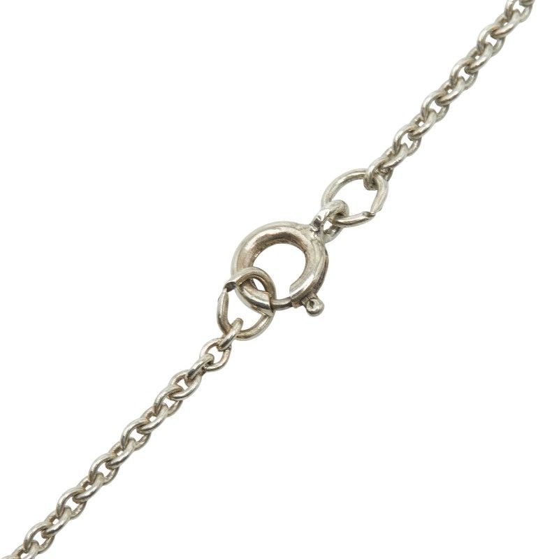 Tiffany & Co Vintage Heart Ribbon Pendant Necklace Sv925 Silver 18K Yellow Gold