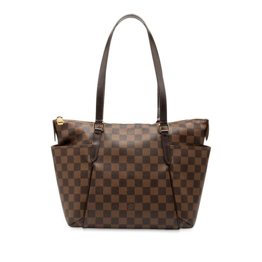 Louis Vuitton Damier Totally PM Tote Bag Shoulder Bag N41282 Brown PVC Leather