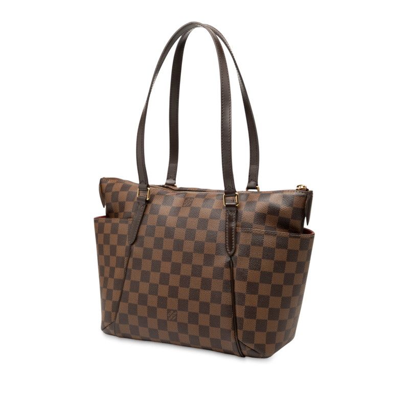Louis Vuitton Damier Totally PM Tote Bag Shoulder Bag N41282 Brown PVC Leather