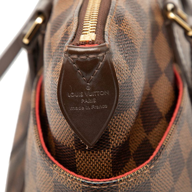 Louis Vuitton Damier Totally PM Tote Bag Shoulder Bag N41282 Brown PVC Leather