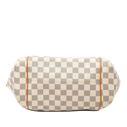 Louis Vuitton Damier Azure Totally PM Tote Bag Shoulder Bag N41280 White PVC