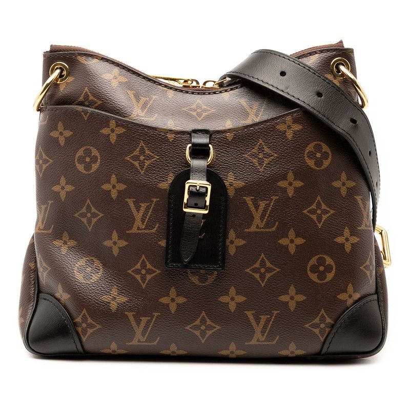Louis Vuitton Monogram Odeon NM PM Crossbody Shoulder Bag M45353 Brown Black