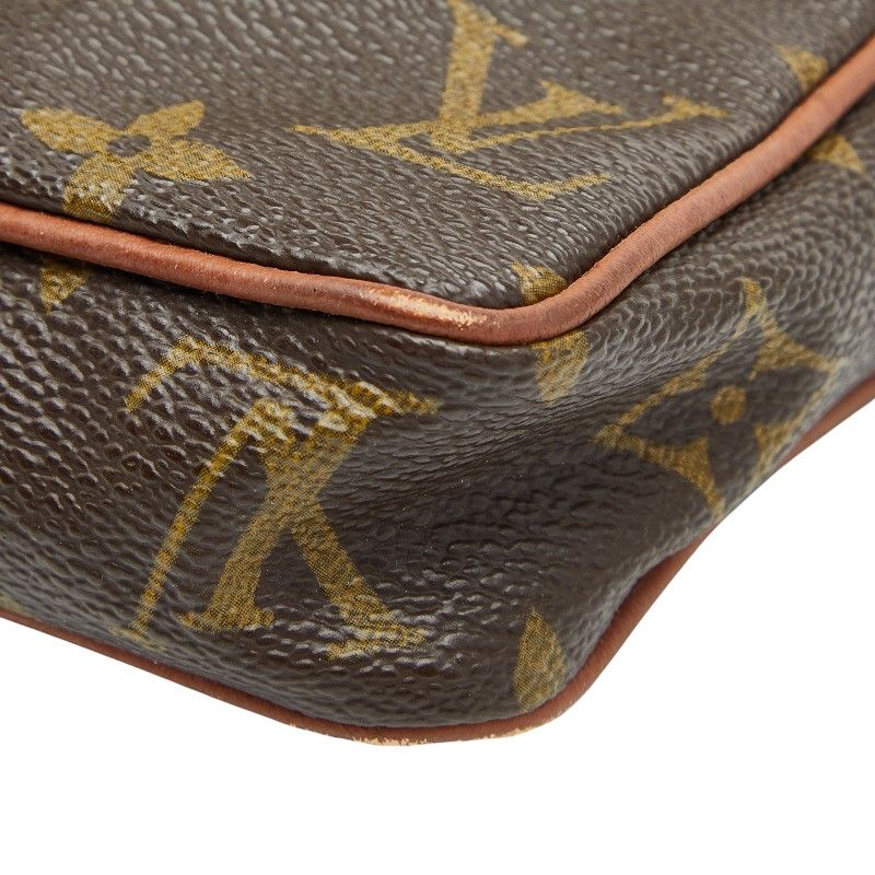 Louis Vuitton Monogram Mini Danube Crossbody Shoulder Bag M45268 Brown PVC