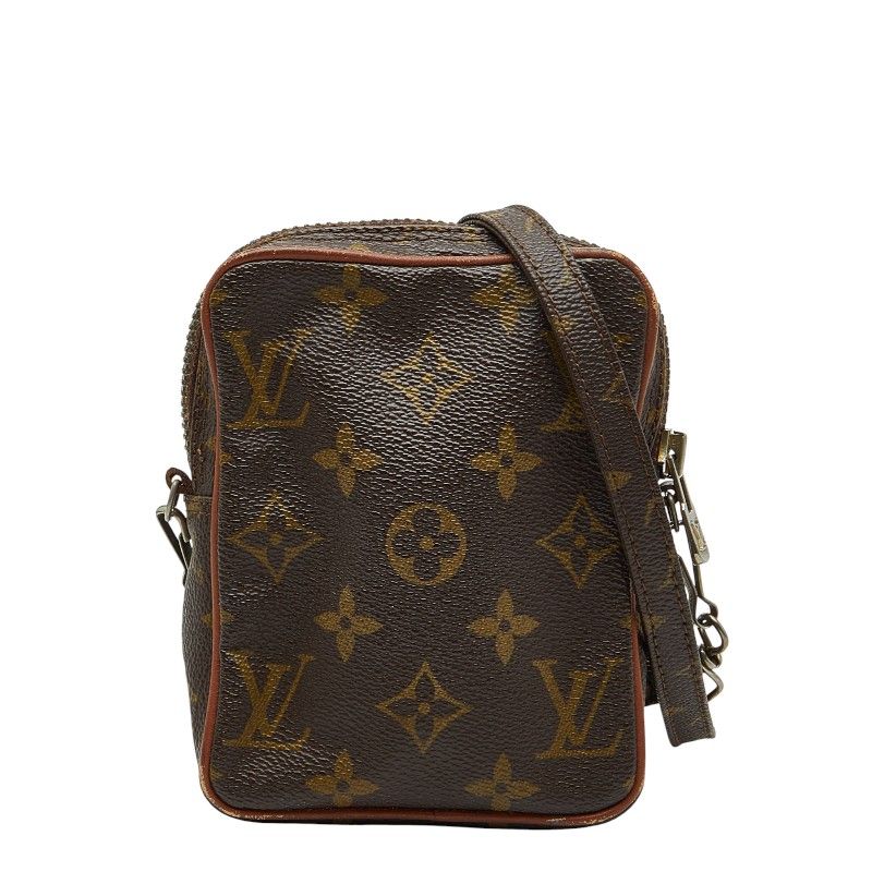 Louis Vuitton Monogram Mini Danube Crossbody Shoulder Bag M45268 Brown PVC