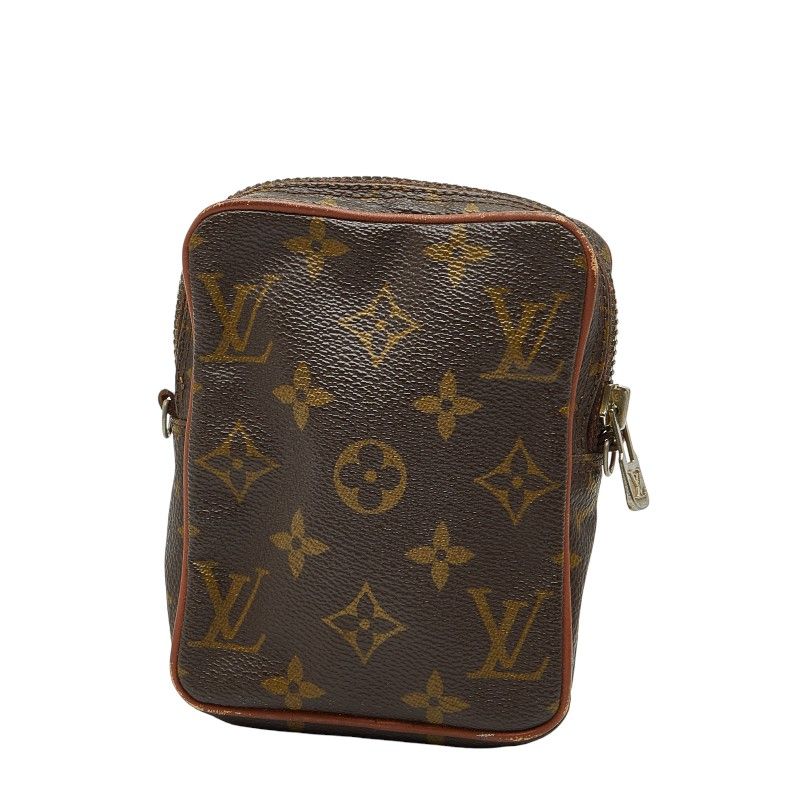 Louis Vuitton Monogram Mini Danube Crossbody Shoulder Bag M45268 Brown PVC