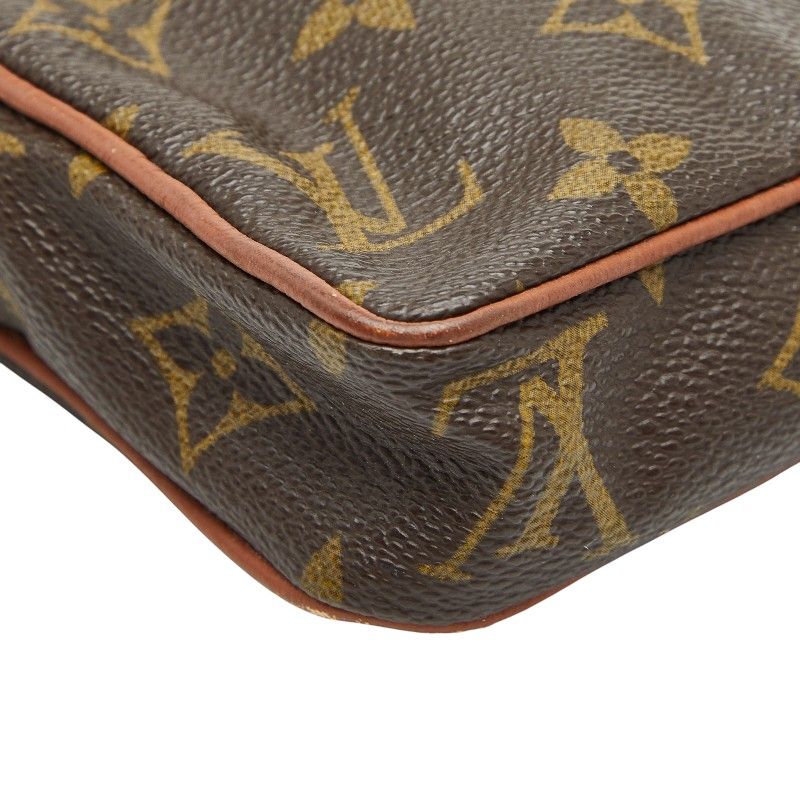 Louis Vuitton Monogram Mini Danube Crossbody Shoulder Bag M45268 Brown PVC
