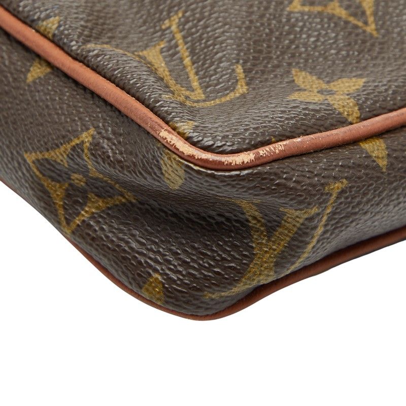 Louis Vuitton Monogram Mini Danube Crossbody Shoulder Bag M45268 Brown PVC