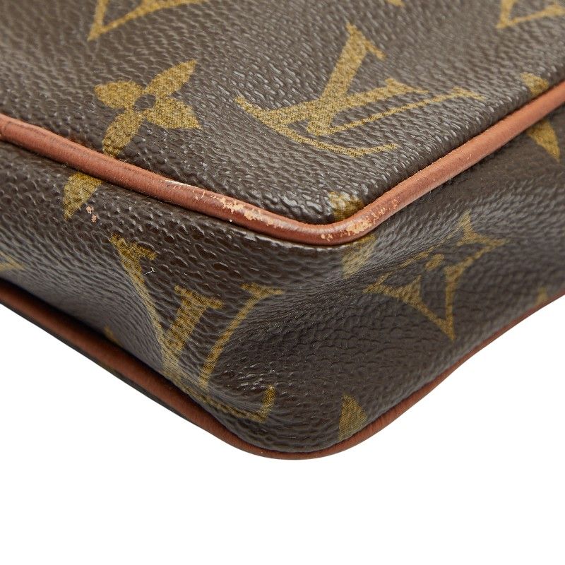 Louis Vuitton Monogram Mini Danube Crossbody Shoulder Bag M45268 Brown PVC