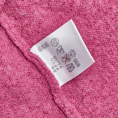 Celine Knit Dress Short Sleeves Size 120 Pink Wool Acrylic Kids Celine