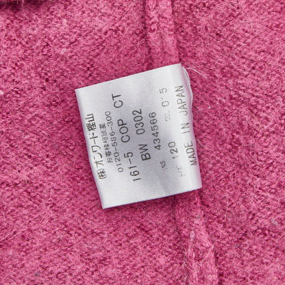 Celine Knit Dress Short Sleeves Size 120 Pink Wool Acrylic Kids Celine