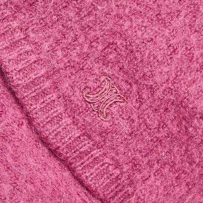 Celine Knit Dress Short Sleeves Size 120 Pink Wool Acrylic Kids Celine