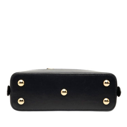 Gucci Horsebit 1955 Handbag Shoulder Bag 2WAY 621220 Beige Navy Canvas Leather