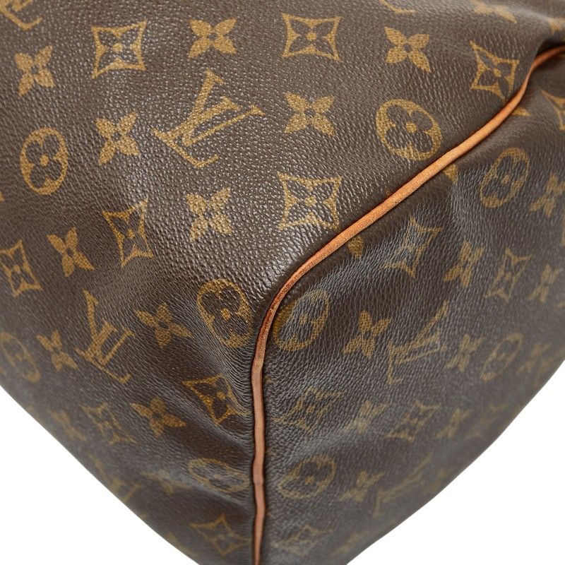 Louis Vuitton Monogram Speedy 40 Handbag Boston Bag Travel Bag M41522 Brown PVC