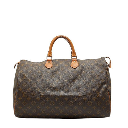 Louis Vuitton Monogram Speedy 40 Handbag Boston Bag Travel Bag M41522 Brown PVC