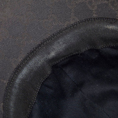 Gucci GG Canvas Sherry Line Cap Baseball Cap Size: XS 56 200035 Black Multicolor