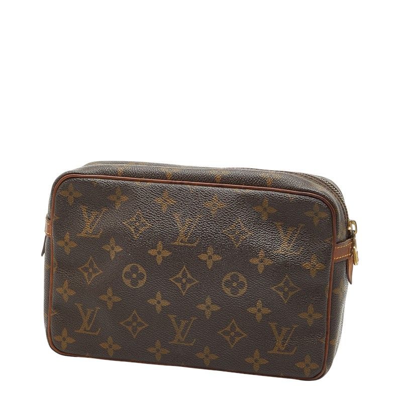 Louis Vuitton Monogram Compiègne 23 M51847 Brown PVC Leather Women Louis Vuitton