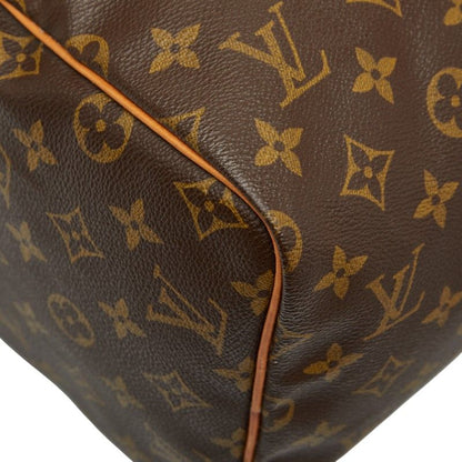 Louis Vuitton Monogram Speedy 30 M41526 Brown PVC Leather Women Louis Vuitton