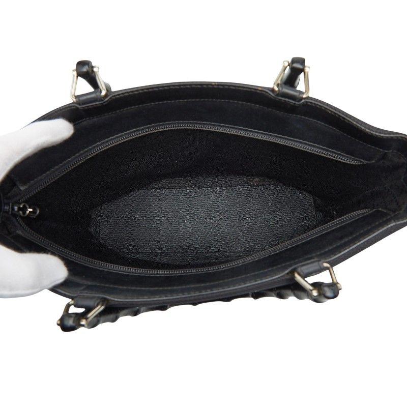 Gucci Bamboo Handbag Shoulder Bag 2WAY 000 1705 Black Nylon Ladies Gucci