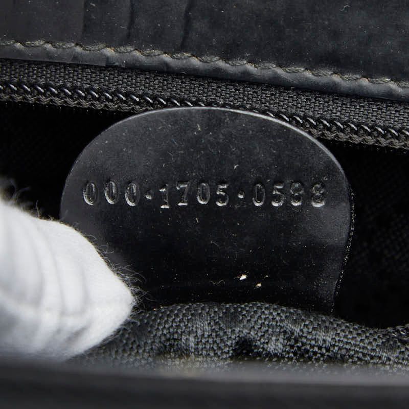 Gucci Bamboo Handbag Shoulder Bag 2WAY 000 1705 Black Nylon Ladies Gucci