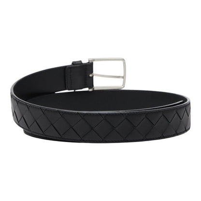 Bottega Veneta Intrecciato Belt Size 38 Black Leather Men's Bottega Veneta