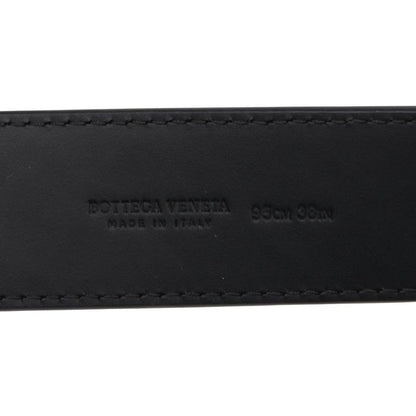 Bottega Veneta Intrecciato Belt Size 38 Black Leather Men's Bottega Veneta