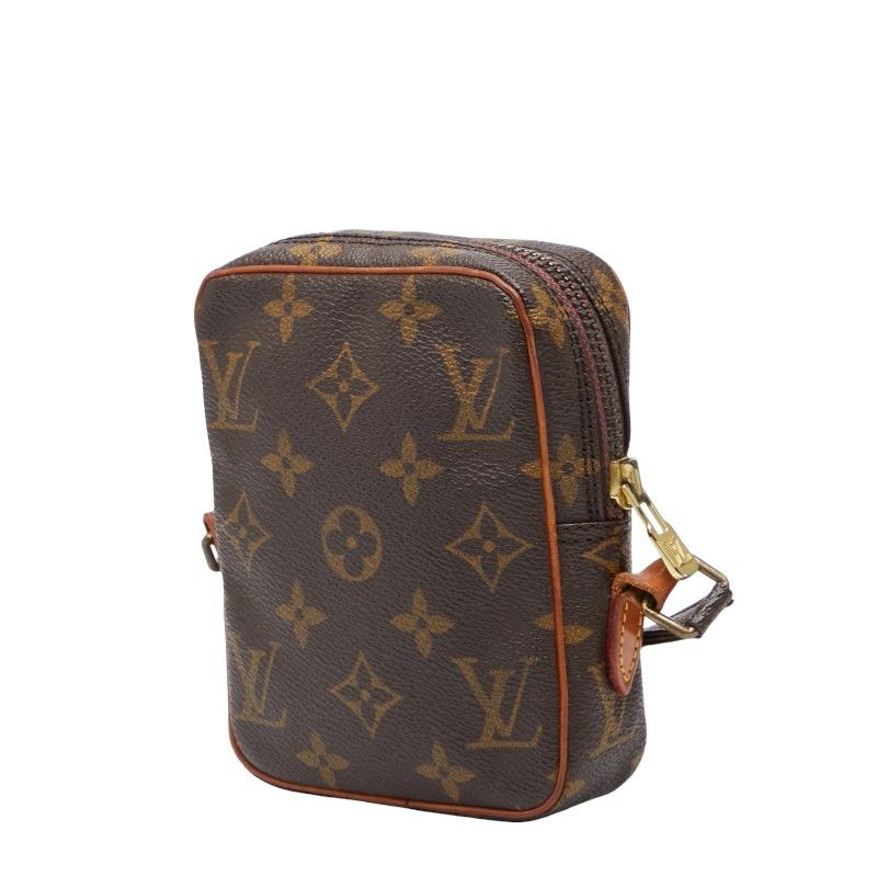 Louis Vuitton Monogram Mini Danube Crossbody Shoulder Bag M45268 Brown PVC