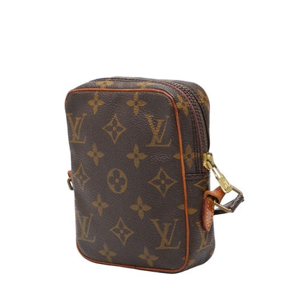 Louis Vuitton Monogram Mini Danube Crossbody Shoulder Bag M45268 Brown PVC