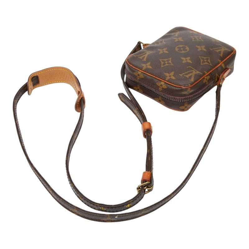 Louis Vuitton Monogram Mini Danube Crossbody Shoulder Bag M45268 Brown PVC