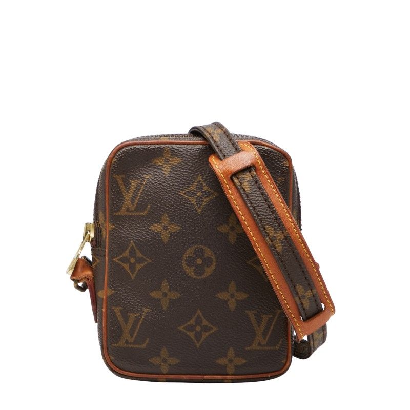 Louis Vuitton Monogram Mini Danube Crossbody Shoulder Bag M45268 Brown PVC