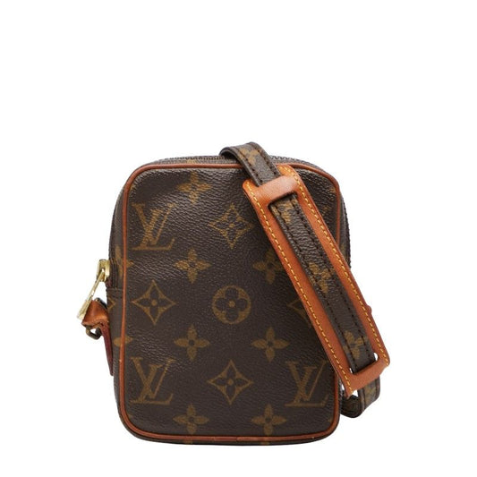 Louis Vuitton Monogram Mini Danube Crossbody Shoulder Bag M45268 Brown PVC