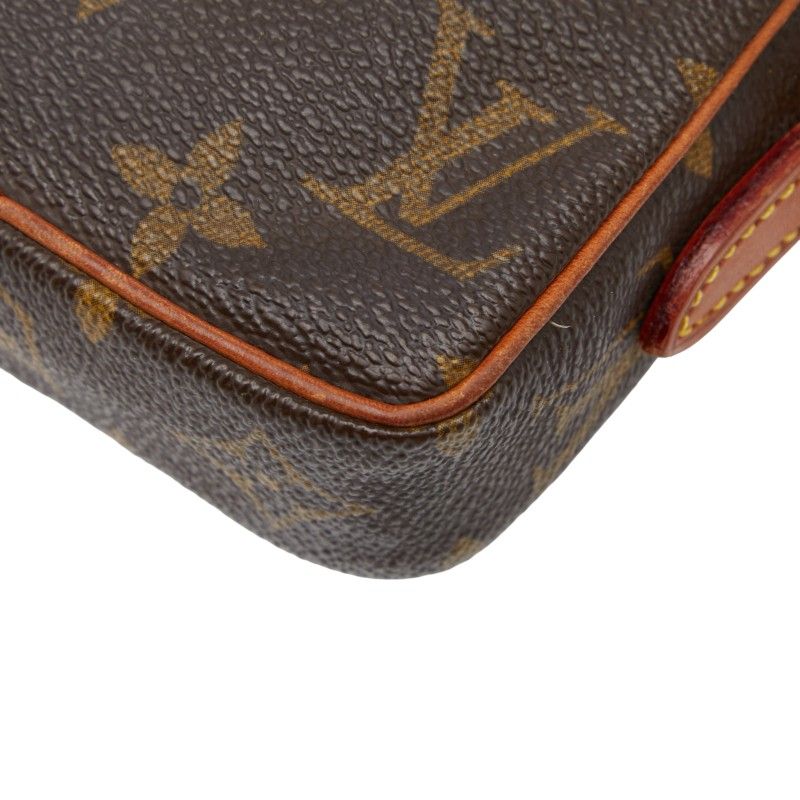 Louis Vuitton Monogram Mini Danube Crossbody Shoulder Bag M45268 Brown PVC