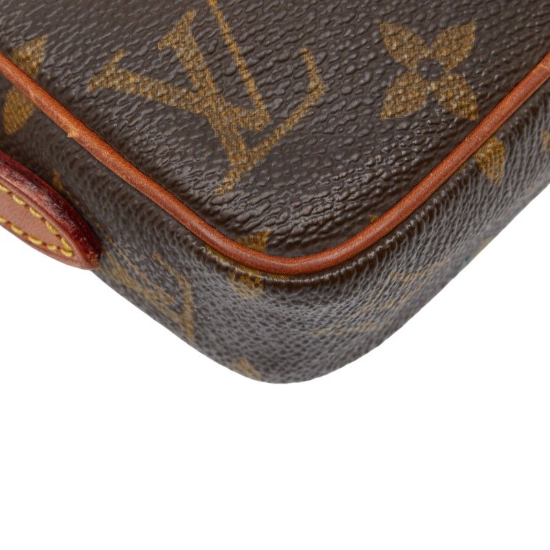 Louis Vuitton Monogram Mini Danube Crossbody Shoulder Bag M45268 Brown PVC