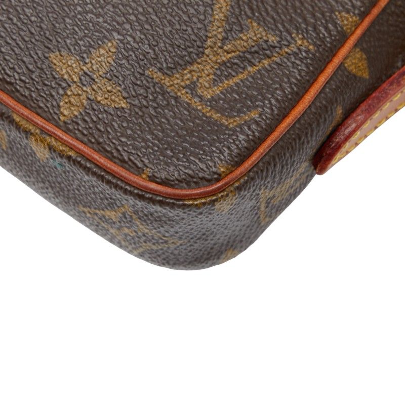 Louis Vuitton Monogram Mini Danube Crossbody Shoulder Bag M45268 Brown PVC