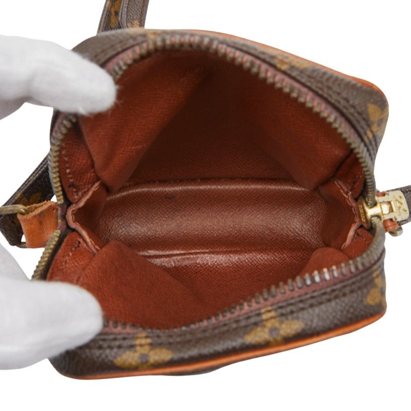 Louis Vuitton Monogram Mini Danube Crossbody Shoulder Bag M45268 Brown PVC