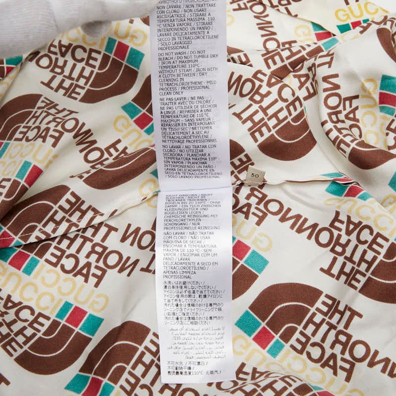 Gucci X The North Face The North Face Open Collar Shirt Aloha Shirt Size 50