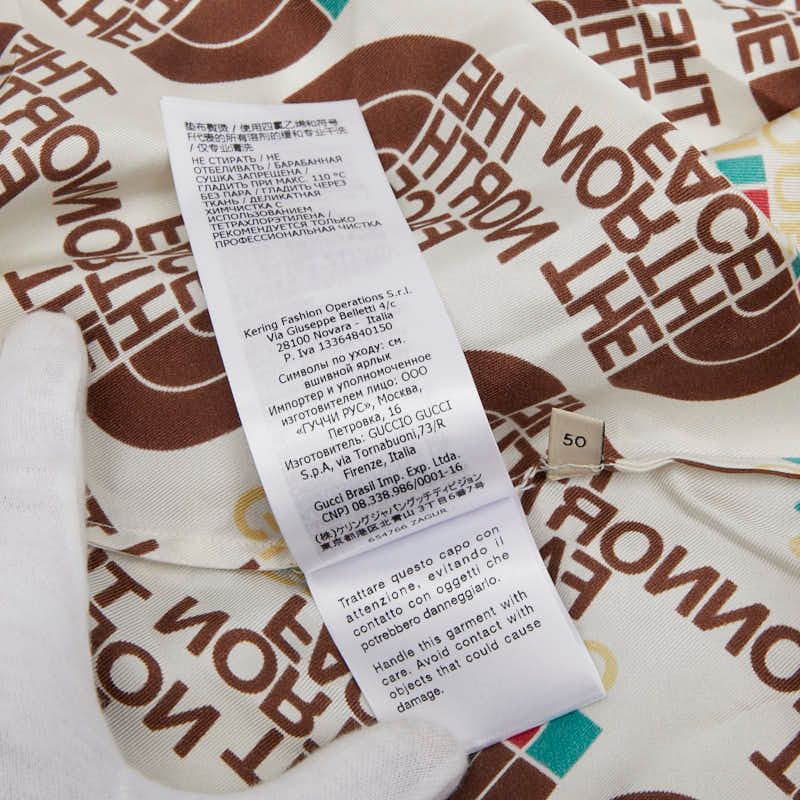 Gucci X The North Face The North Face Open Collar Shirt Aloha Shirt Size 50