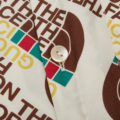 Gucci X The North Face The North Face Open Collar Shirt Aloha Shirt Size 50