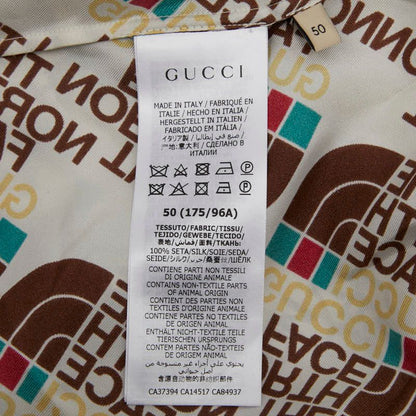 Gucci X The North Face The North Face Open Collar Shirt Aloha Shirt Size 50