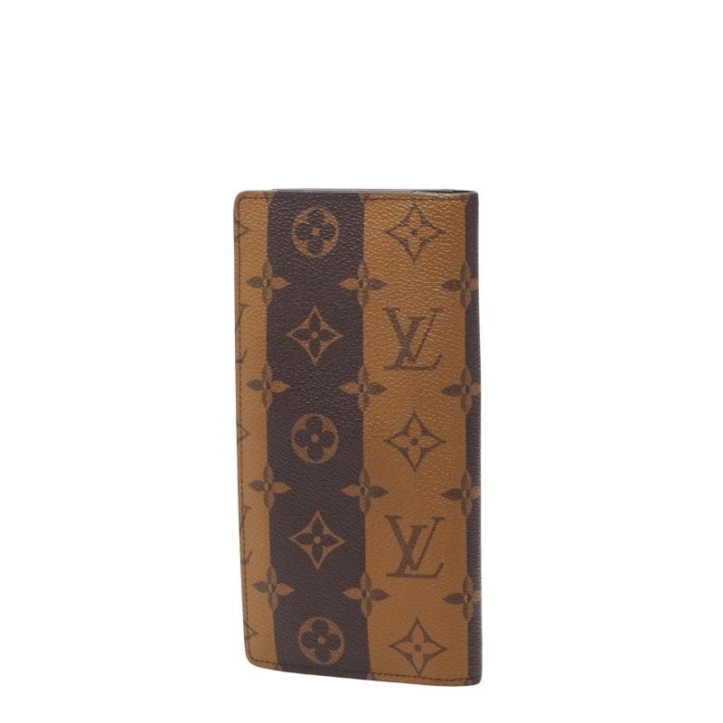 Louis Vuitton X Virgil Abloh X NIGO Portefeuille Plaza M81008 Brown PVC Ladies