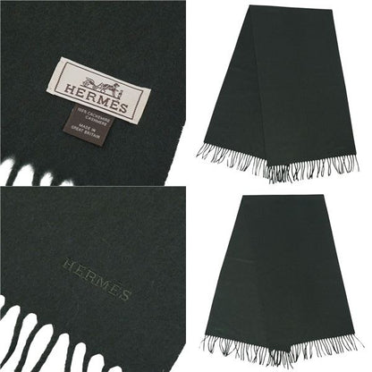 Hermes Scarf Shawl Fringe Cashmere Men's