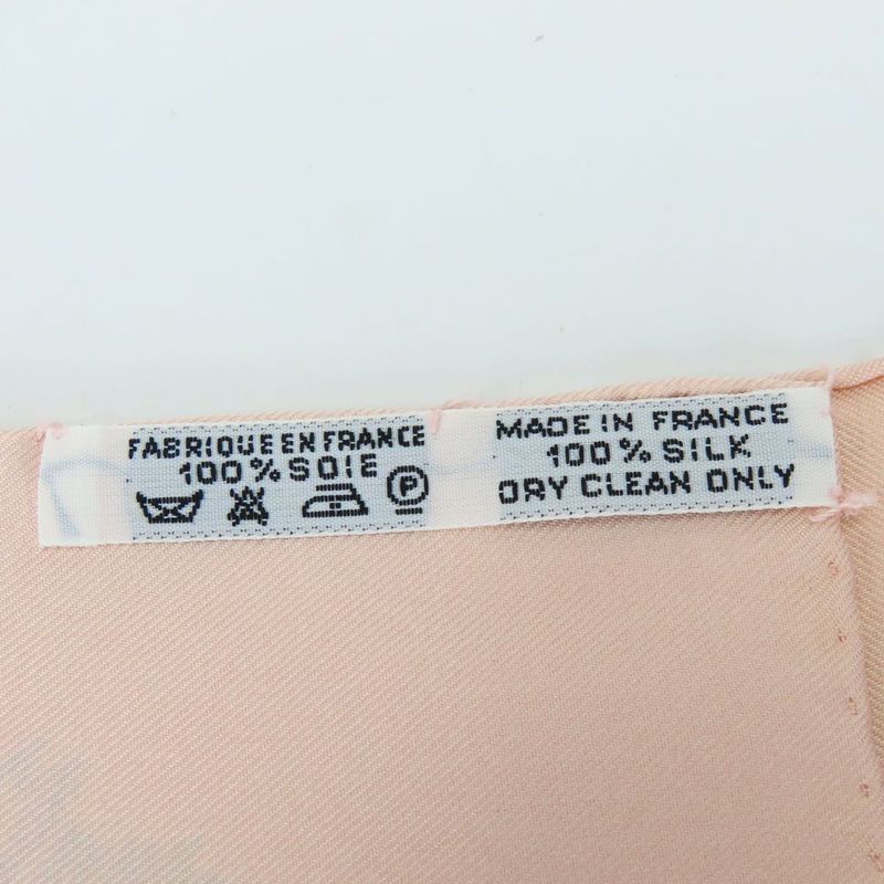 Hermes Scarf Carre90 Timpani Player le Timbalier Silk Pink Multicolor Accessory