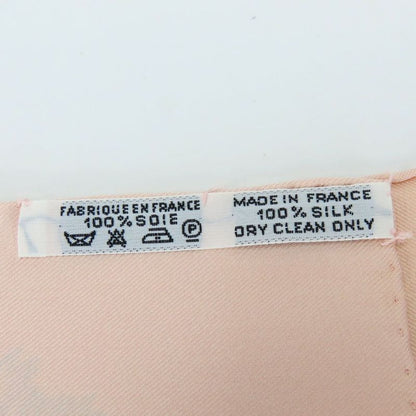 Hermes Scarf Carre90 Timpani Player le Timbalier Silk Pink Multicolor Accessory