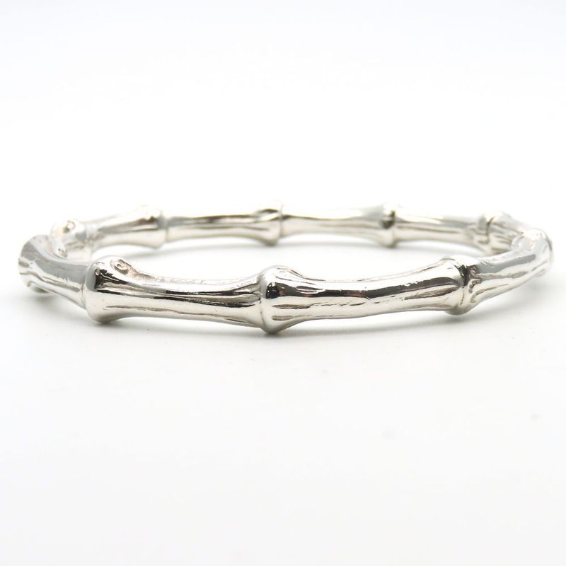 Tiffany & Co Bracelet Bamboo Silver 925 Approx 39.6g Silver Bangle Accessories