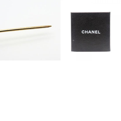 Chanel Brooch Metal Gold Black Pink Reindeer Here Mark Ladies Women Chanel